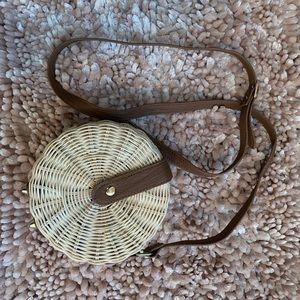 Goodnight Macaroon Wicker Purse